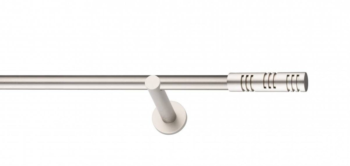 Galerie Metalică Elis, simplă, modern, fără inele, 19mm, satin nichel (argintiu mat)