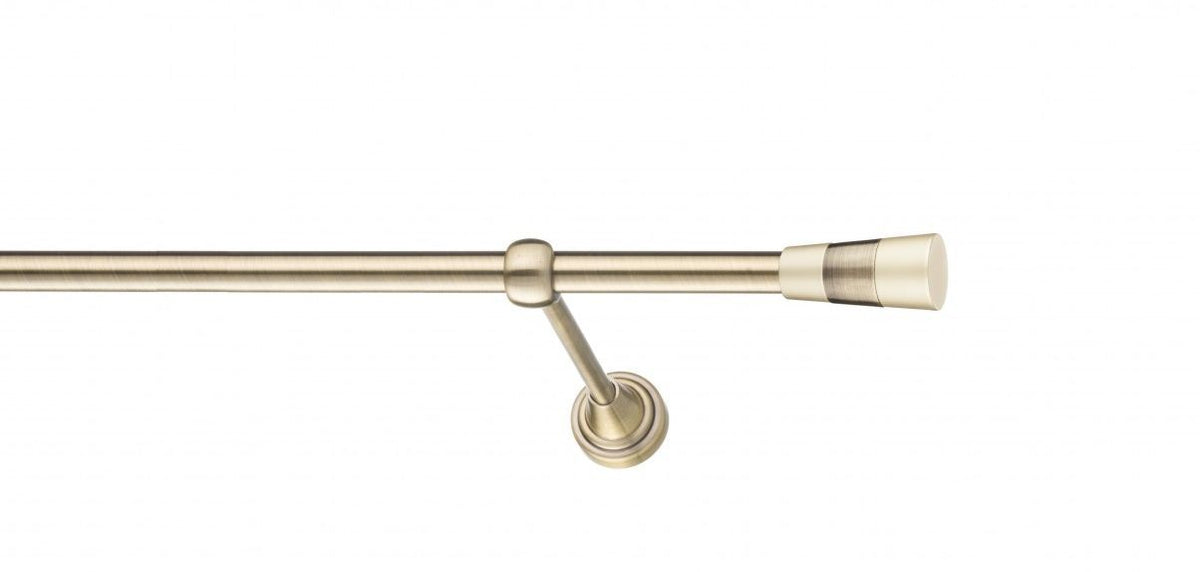 Galerie Metalică Doris, simplă, clasic, fără inele, 16mm, antique brass (auriu antic)