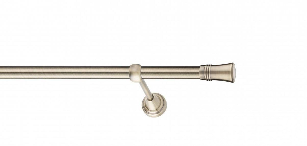 Galerie Metalică Capri, simplă, clasic, fără inele, 19mm, antique brass (auriu antic)