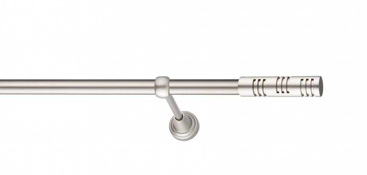 Galerie Metalică Elis, simplă, clasic, fără inele, 19mm, satin nichel (argintiu mat)
