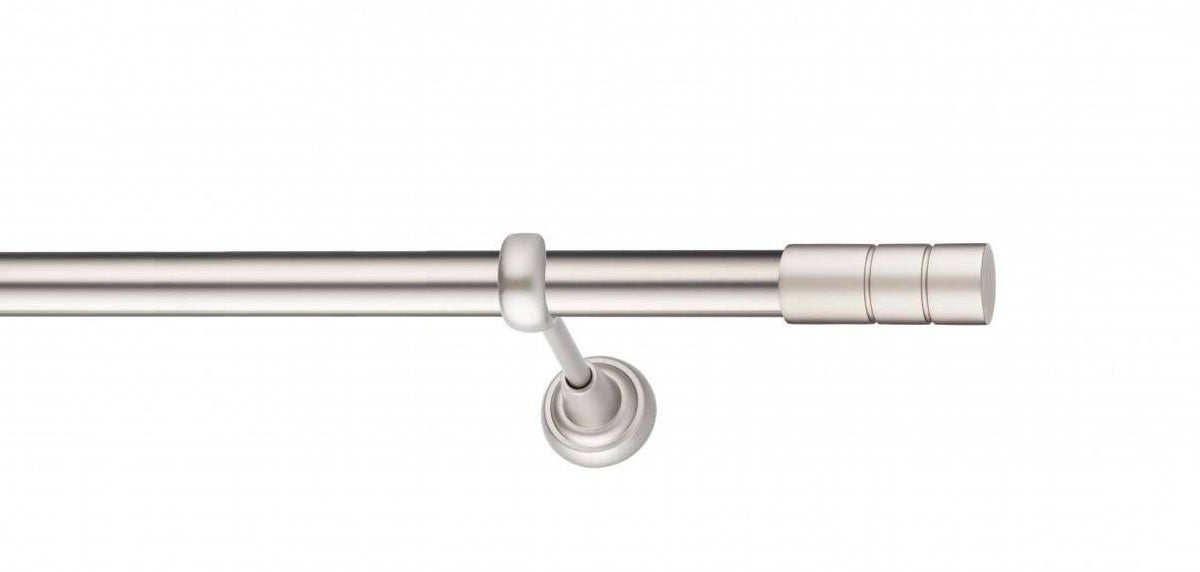 Galerie Metalică Ciel, simplă, clasic, fără inele, 25mm, satin nichel (argintiu mat)