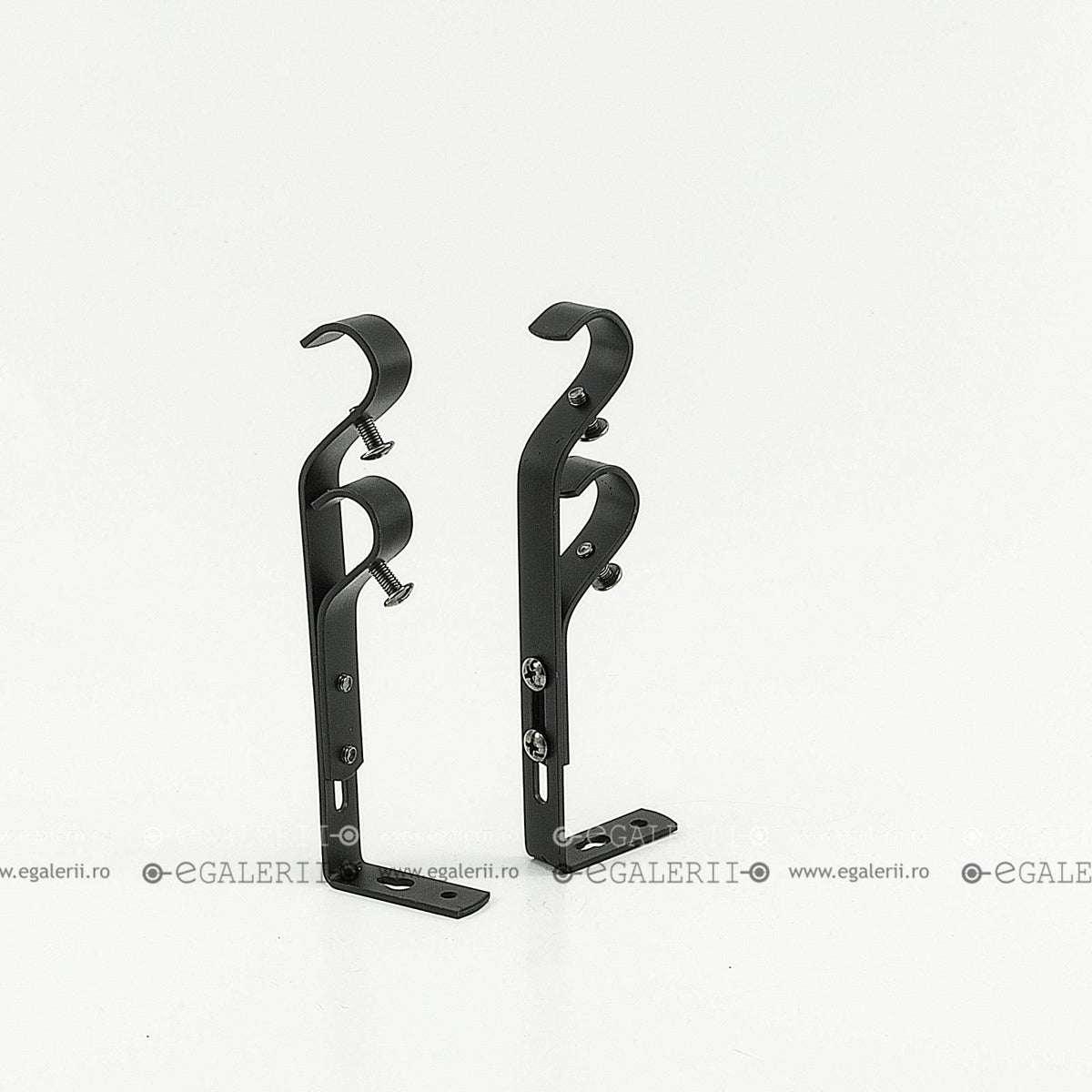 Consola Dubla Deschisa 19 mm Black x 2 buc