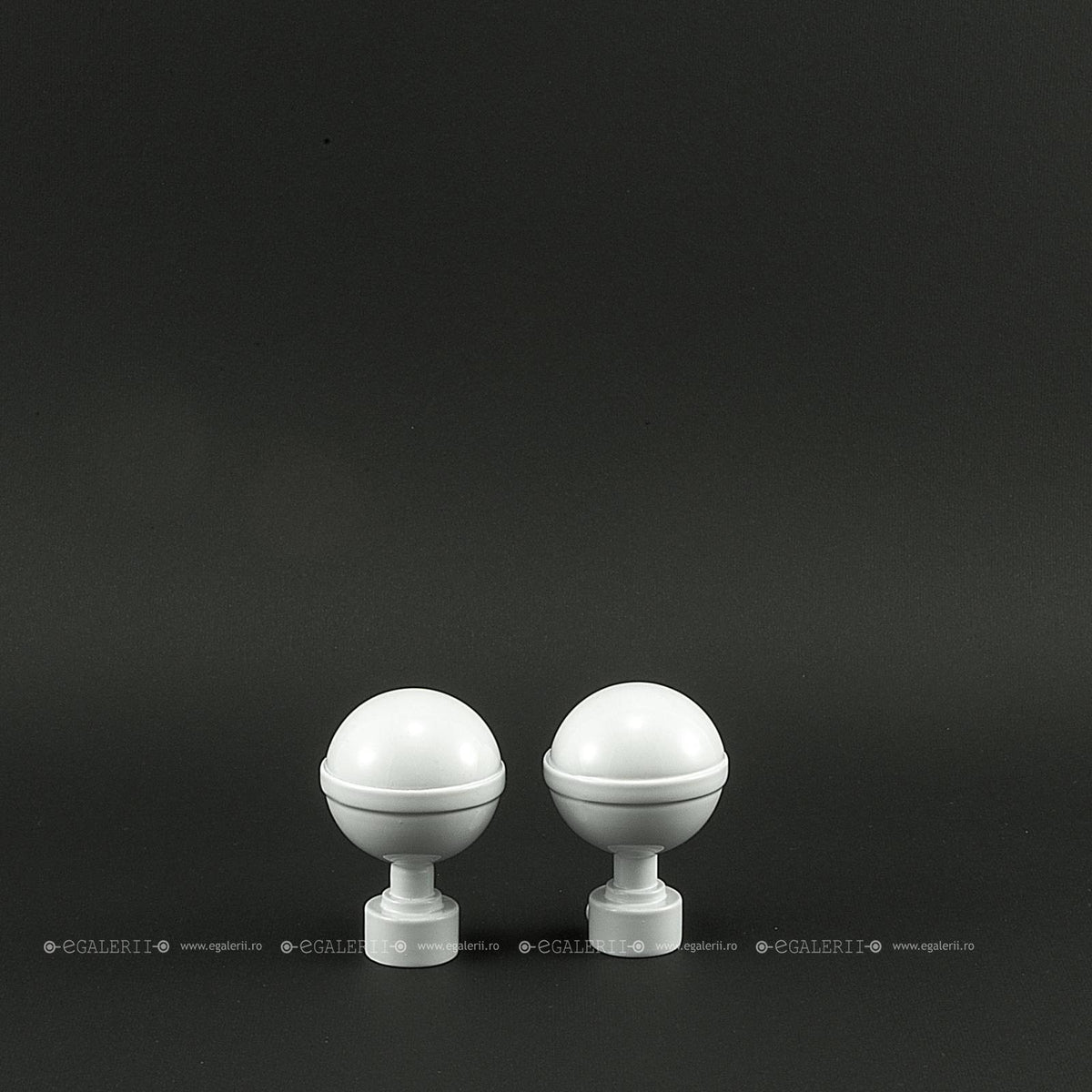 Ornament Kalisto 19mm White Matt x 2 buc