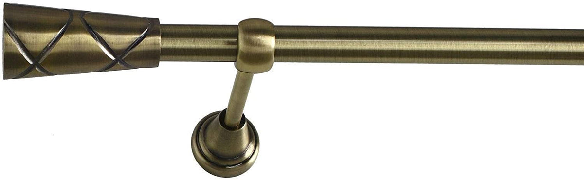 Galerie metalica Zeus simpla 19mm x 1.6m, antique brass (auriu antic)