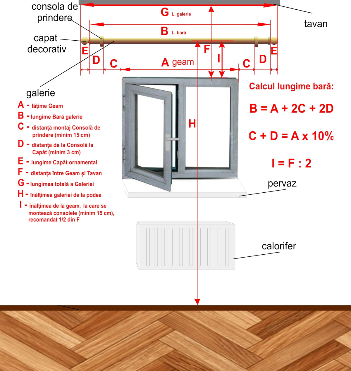 Galerie metalica CRISTAL simpla 25mm x 3.0m, satin nichel(argintiu mat)