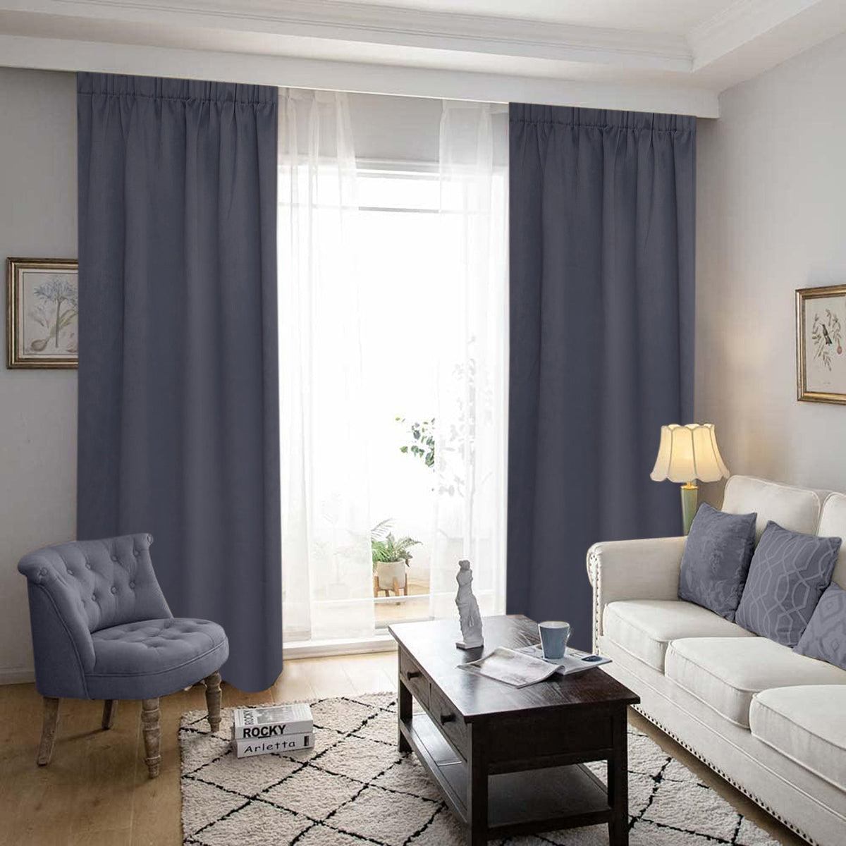 Draperie Blackout Gri Închis