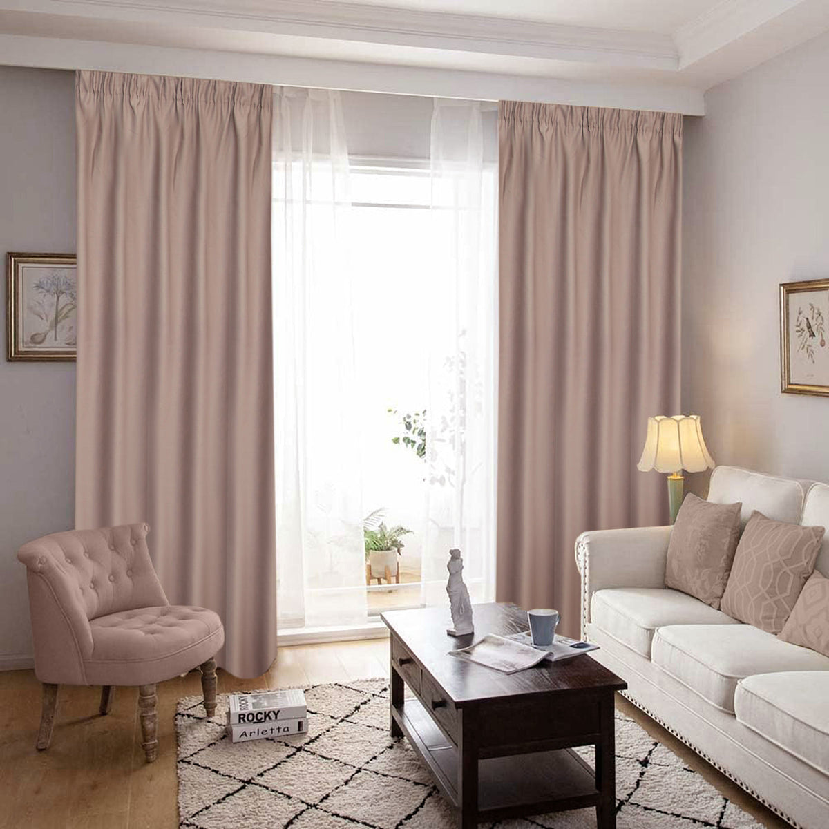 Draperie Blackout Bej Închis