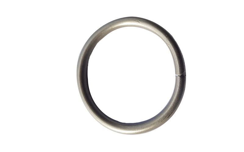 Inele din Metal cu carlige din plastic pentru bara de 19mm Satin nickel - set 10 buc