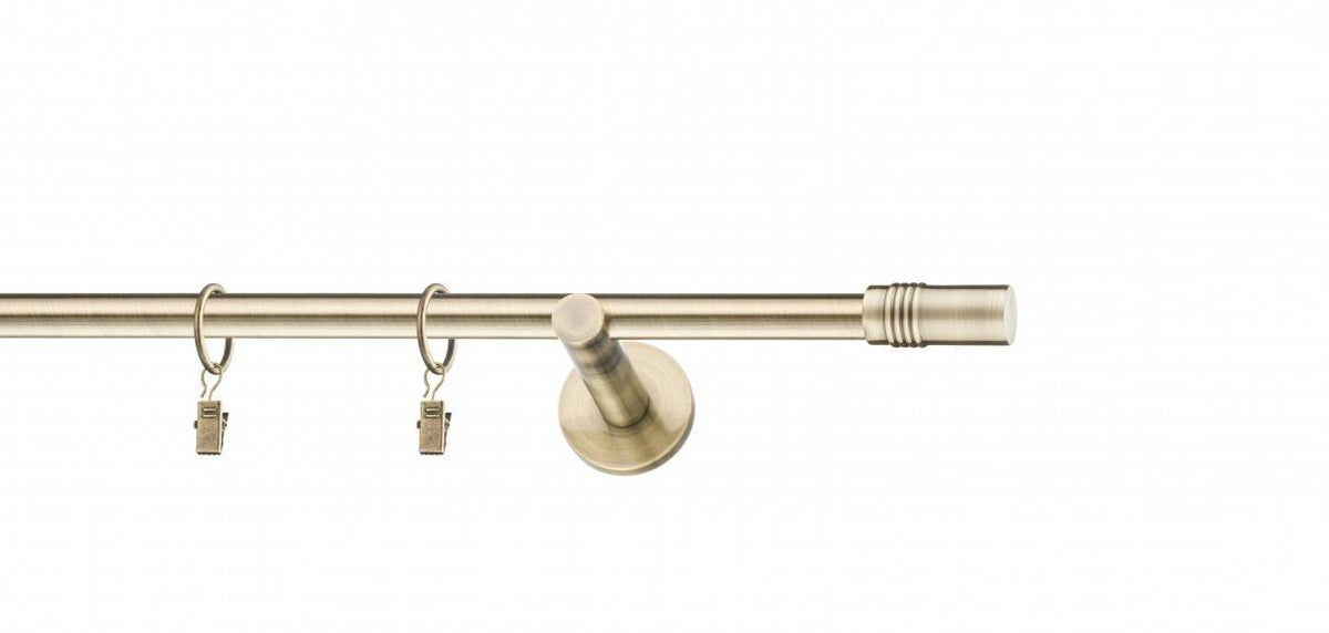 Galerie metalica Celtex moderna 16mm x 1.6m, antique brass (auriu antic)