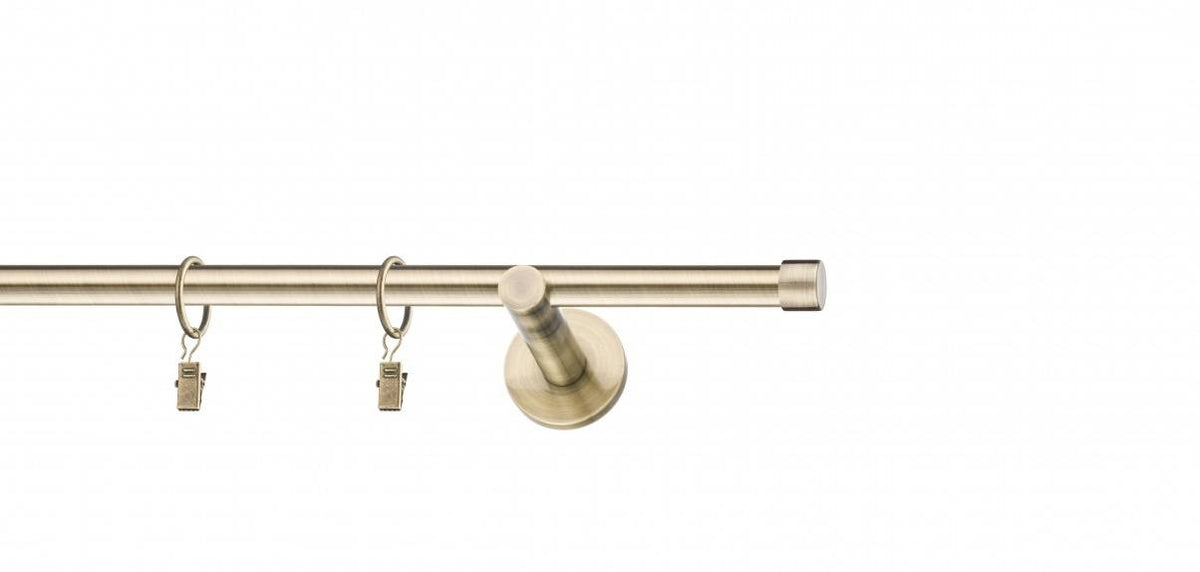 Galerie metalica Luna moderna 16mm x 1.6m, antique brass (auriu antic)