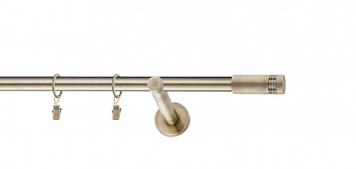 Galerie metalica Dios moderna 19mm x 1.6m, antique brass (auriu antic)