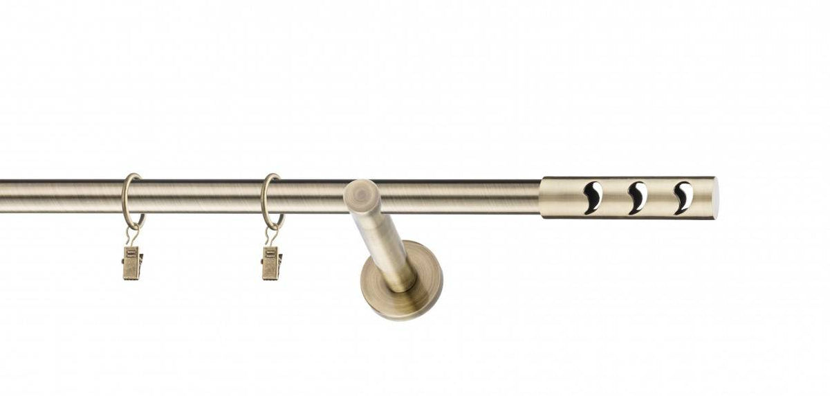 Galerie metalica Drop moderna 19mm x 1.6m, antique brass (auriu antic)