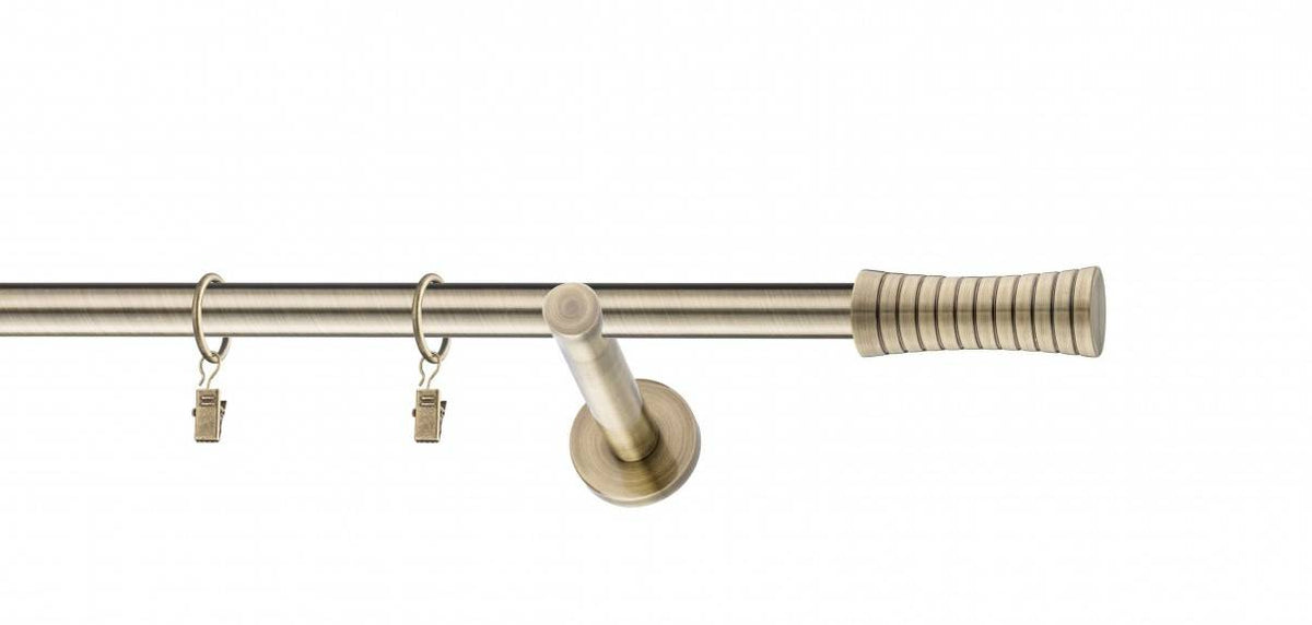 Galerie metalica Febris moderna 19mm x 1.6m, antique brass (auriu antic)