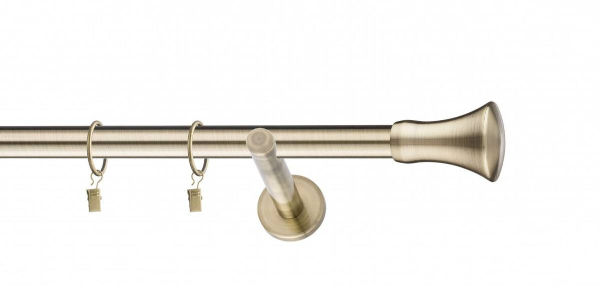 Galerie metalica Monaco moderna 19mm x 1.6m, antique brass (auriu antic)