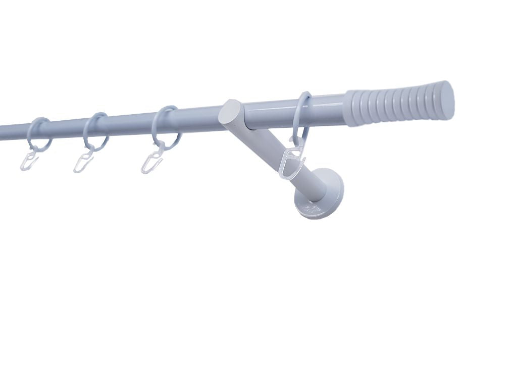 Galerie metalica Febris simpla moderna 19mm x 1.6m, Alb