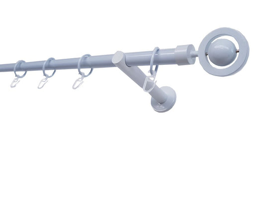 Galerie metalica Seti simpla moderna 19mm x 1.6m, Alb