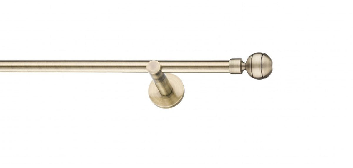 Galerie Metalică Davi, simplă, modern, fără inele, 16mm, antique brass (auriu antic)