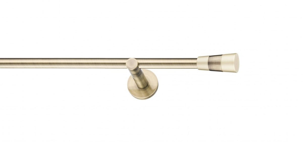 Galerie Metalică Doris, simplă, modern, fără inele, 16mm, antique brass (auriu antic)