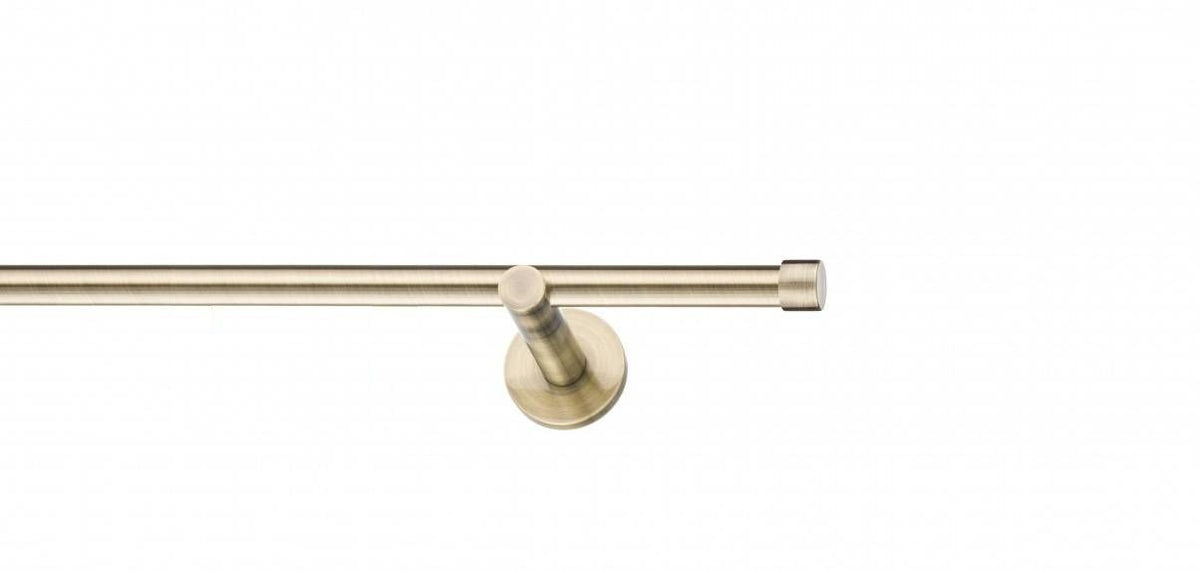 Galerie Metalică Luna, simplă, modern, fără inele, 16mm, antique brass (auriu antic)