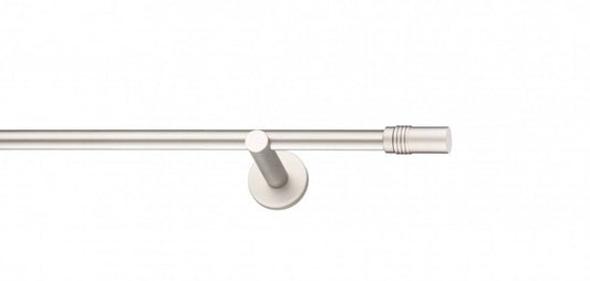 Galerie Metalică Celtex, simplă, modern, fără inele, 16mm, satin nichel (argintiu mat)