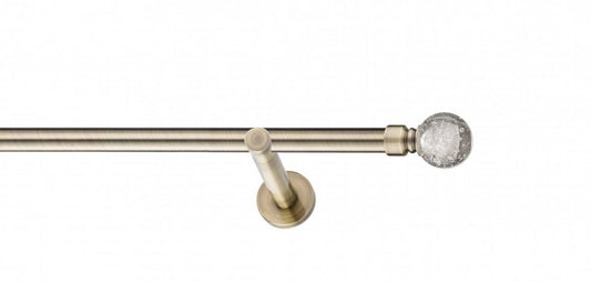 Galerie Metalică Buble, simplă, modern, fără inele, 25mm, antique brass (auriu antic)