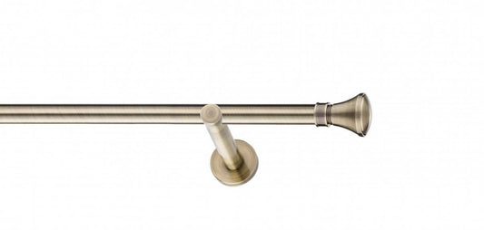 Galerie Metalică Conic, simplă, modern, fără inele, 19mm, antique brass (auriu antic)