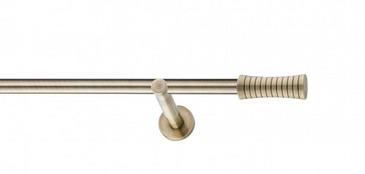 Galerie Metalică Febris, simplă, modern, fără inele, 19mm, antique brass (auriu antic)