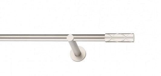 Galerie Metalică Ciel, simplă, modern, fără inele, 19mm, satin nichel (argintiu mat)
