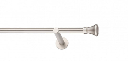 Galerie Metalică Conic, simplă, modern, fără inele, 19mm, satin nichel (argintiu mat)