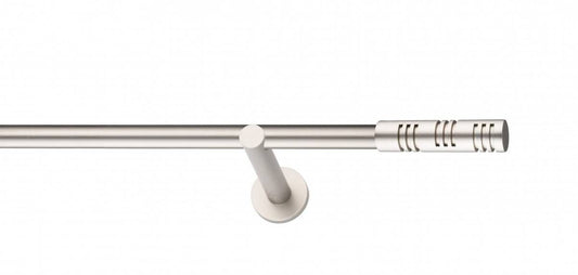 Galerie Metalică Elis, simplă, modern, fără inele, 19mm, satin nichel (argintiu mat)