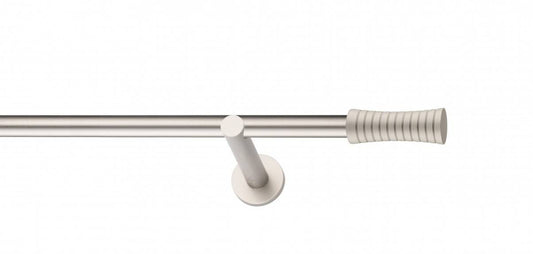 Galerie Metalică Febris, simplă, modern, fără inele, 19mm, satin nichel (argintiu mat)