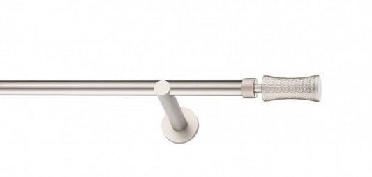 Galerie Metalică Jaris, simplă, modern, fără inele, 19mm, satin nichel (argintiu mat)