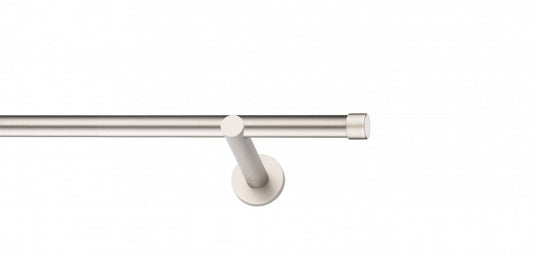 Galerie Metalică Luna, simplă, modern, fără inele, 19mm, satin nichel (argintiu mat)