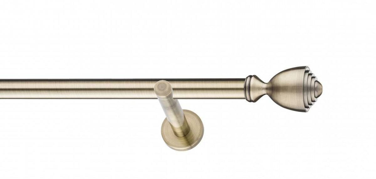 Galerie Metalică Avanti, simplă, modern, fără inele, 25mm, antique brass (auriu antic)