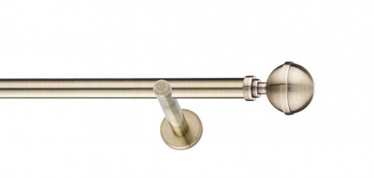 Galerie Metalică Kalisto, simplă, modern, fără inele, 25mm, antique brass (auriu antic)
