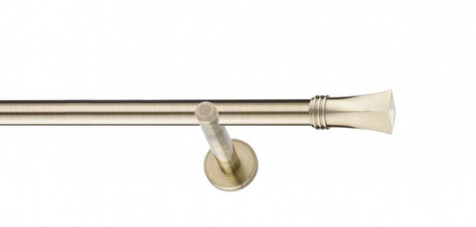 Galerie Metalică Malaga, simplă, modern, fără inele, 25mm, antique brass (auriu antic)