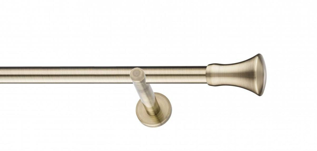 Galerie Metalică Monaco, simplă, modern, fără inele, 25mm, antique brass (auriu antic)