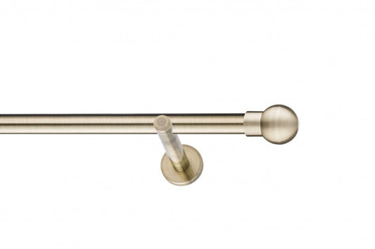 Galerie Metalică Sfera, simplă, modern, fără inele, 25mm, antique brass (auriu antic)