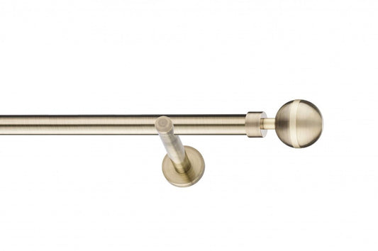 Galerie Metalică Vivaldi, simplă, modern, fără inele, 25mm, antique brass (auriu antic)