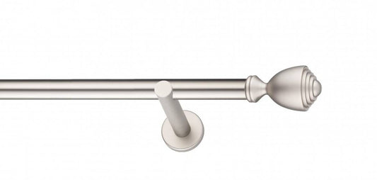 Galerie Metalică Avanti, simplă, modern, fără inele, 25mm, satin nichel (argintiu mat)