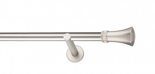 Galerie Metalică Montana, simplă, modern, fără inele, 25mm, satin nichel (argintiu mat)