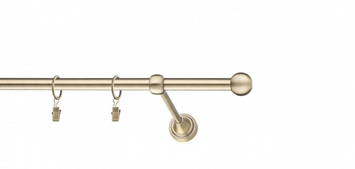 Galerie metalica Terra simpla 16mm x 1.6m, antique brass (auriu antic)