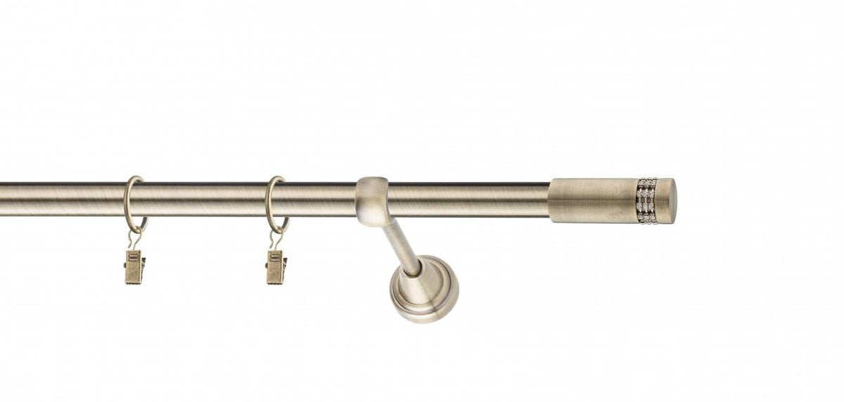 Galerie metalica Dios simpla 19mm x 1.6m, antique brass (auriu antic)