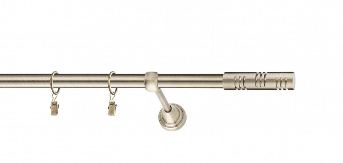 Galerie metalica Elis simpla 19mm x 1.6m, antique brass (auriu antic)
