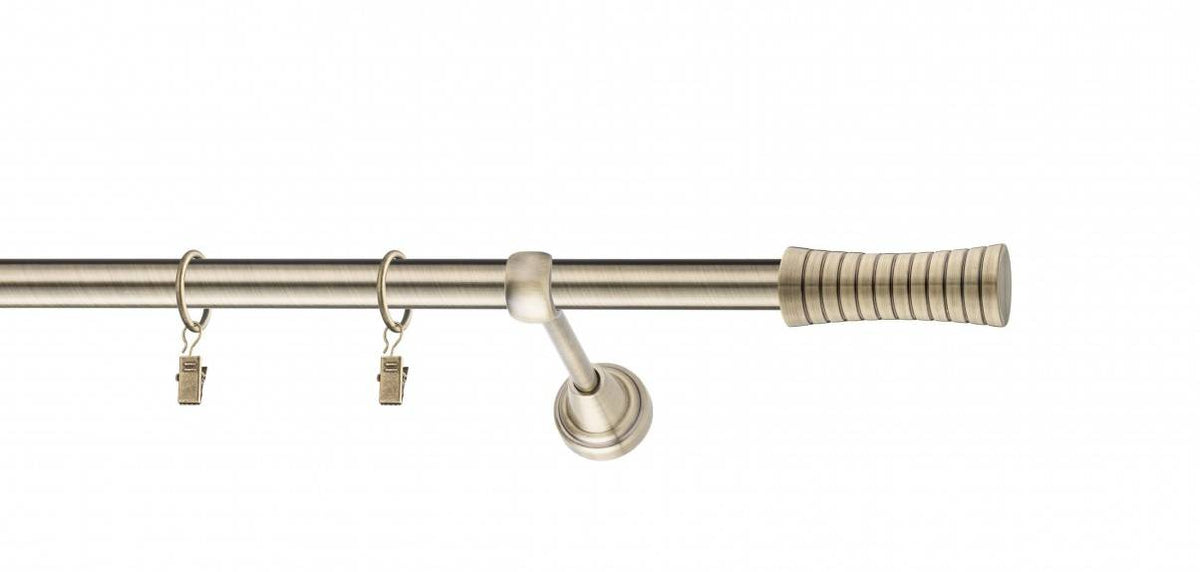 Galerie metalica Febris simpla 19mm x 1.6m, antique brass (auriu antic)
