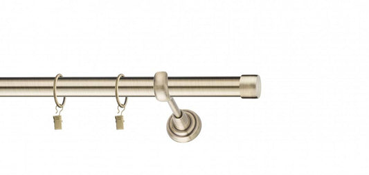 Galerie metalica Luna simpla 19mm x 2.0m, antique brass(auriu antic)
