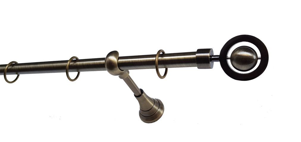 Galerie metalica Seti simpla 19mm x 1.6m, antique brass (auriu antic)