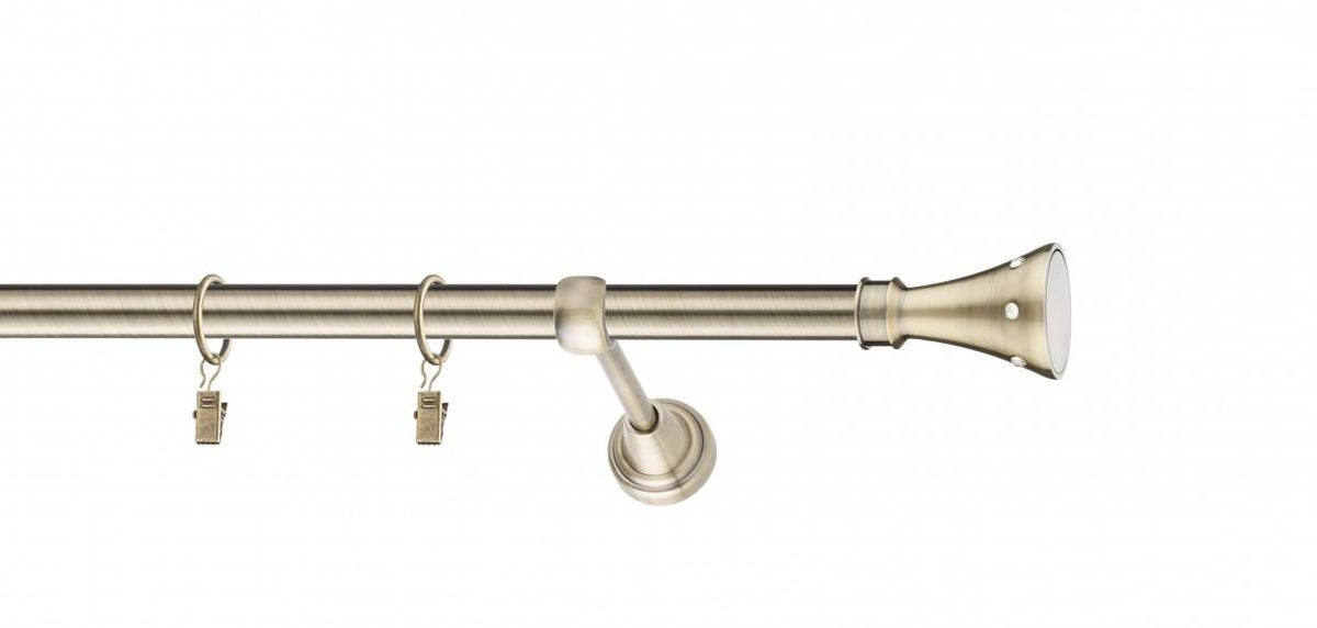 Galerie metalica Sigma simpla 19mm x 1.6m, antique brass (auriu antic)