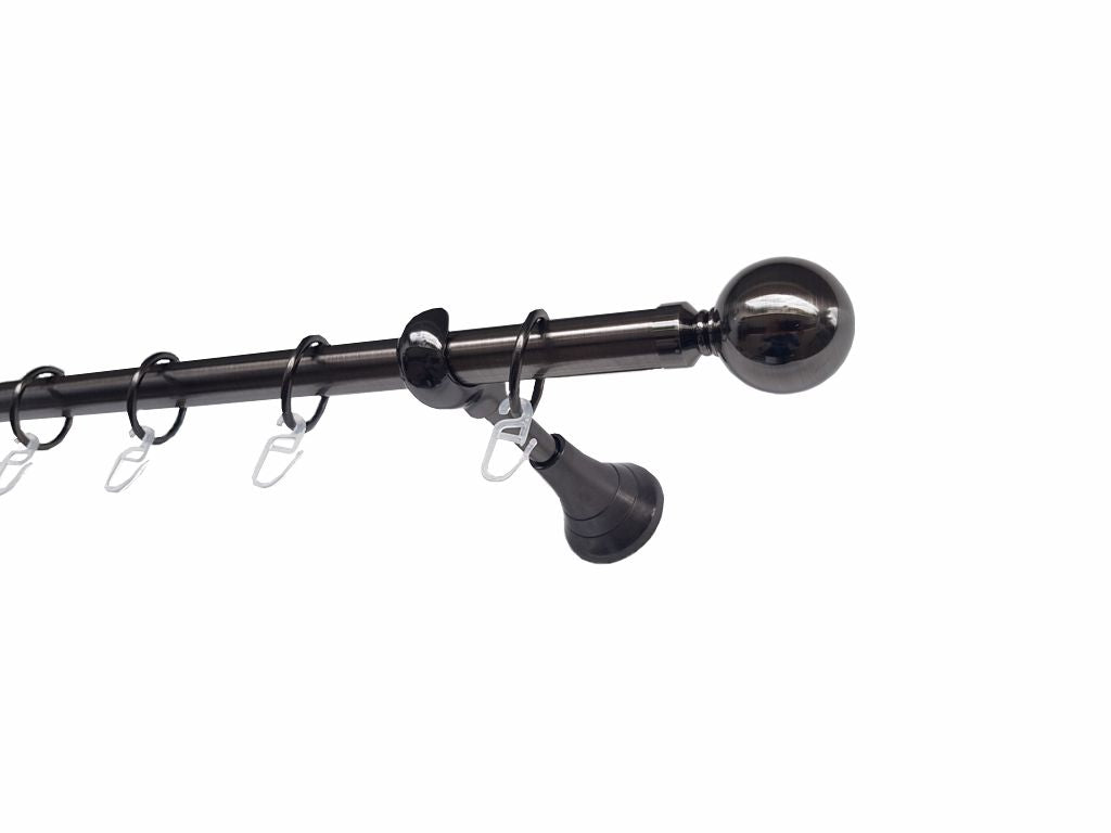 Galerie metalica Kalisto simpla 19mm x 1.6m, Black Nickel