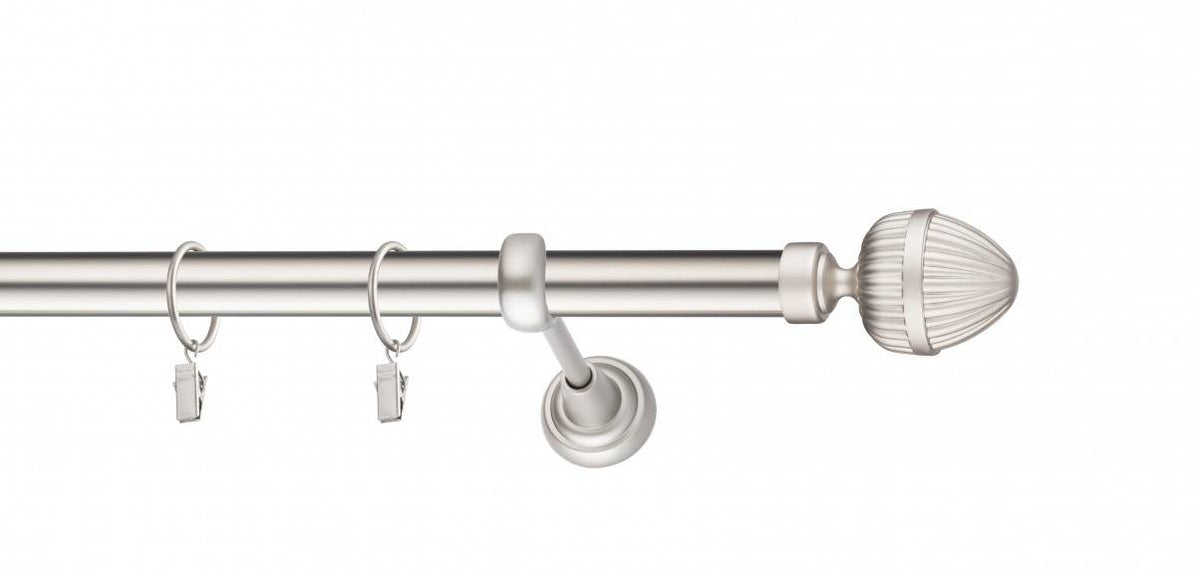 Galerie metalica ODEON simpla 25mm x 1.6m, satin nichel(argintiu mat)